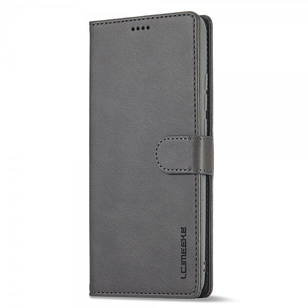 Lc.Imeeke Xiaomi Redmi Note 13 Pro 5G Fodral med Kortfack Stativfunktion Grå