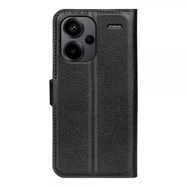 Xiaomi Redmi Note 13 Pro Plus 5G Fodral Litchi Svart