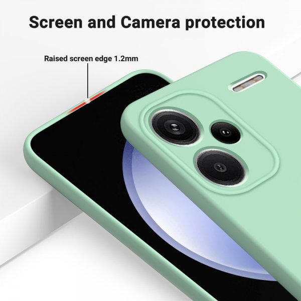 Xiaomi Redmi Note 13 Pro Plus 5G Skal med Strap Silikon Grön