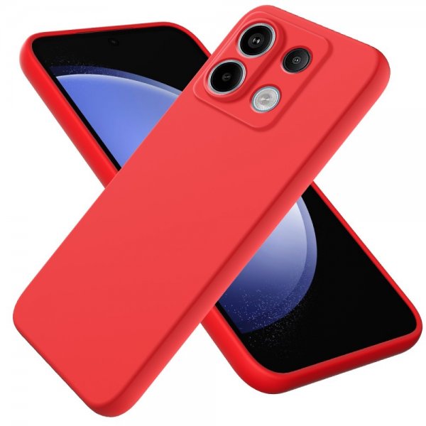 Xiaomi Redmi Note 13 Pro 5G Skal med Strap Silikon Röd