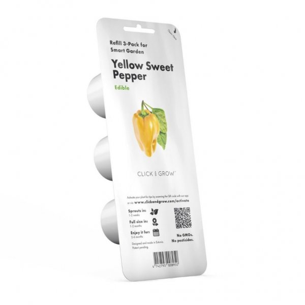 Click and Grow Smart Garden Refill 3-pack - Gul paprika