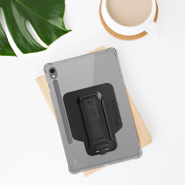 Armor-X Samsung Galaxy Tab S9 Skal Corner Protection Case Hand Strap Kickstand X-Mount