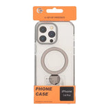 iPhone 14 Pro Skal Ringstativ MagSafe Svart Transparent