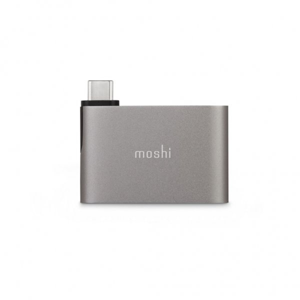 Moshi USB-C to Dual USB-A Adapter Titanium Gray
