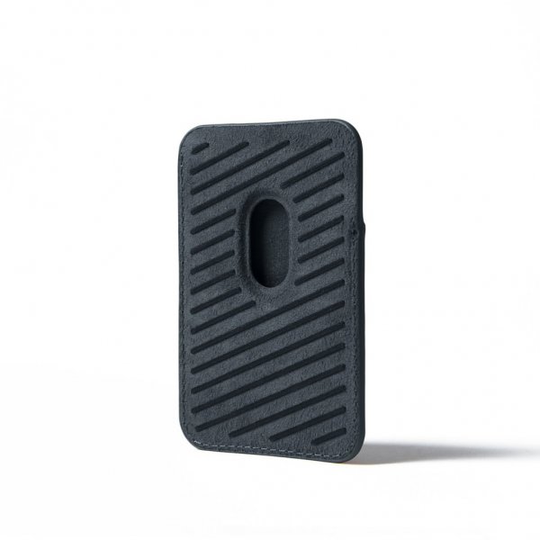 Mujjo MagSafe Korthållare Full Leather Magnetic Wallet Basalt