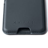 Mujjo MagSafe Korthållare Full Leather Magnetic Wallet Basalt