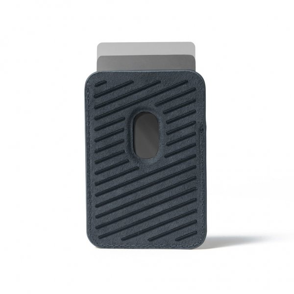 Mujjo MagSafe Korthållare Full Leather Magnetic Wallet Basalt