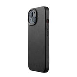 Mujjo iPhone 15 Skal Full Leather Case Svart