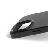 Mujjo iPhone 15 Skal Full Leather Case Svart