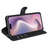 iPhone 16 Fodral Litchi Svart