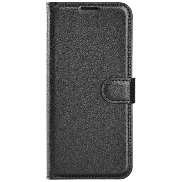 iPhone 16 Fodral Litchi Svart