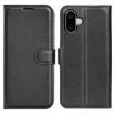 iPhone 16 Plus Fodral Litchi Svart