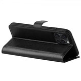 iPhone 16 Pro Fodral Litchi Svart