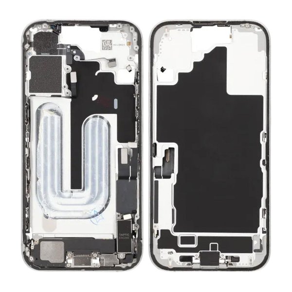Mittenram med smådelar för iPhone 16 - Vit OEM