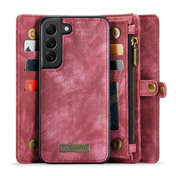 CaseMe Samsung Galaxy S21 FE 008 Series Löstagbart Skal Röd