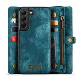 CaseMe Samsung Galaxy S21 FE 008 Series Löstagbart Skal Petrol