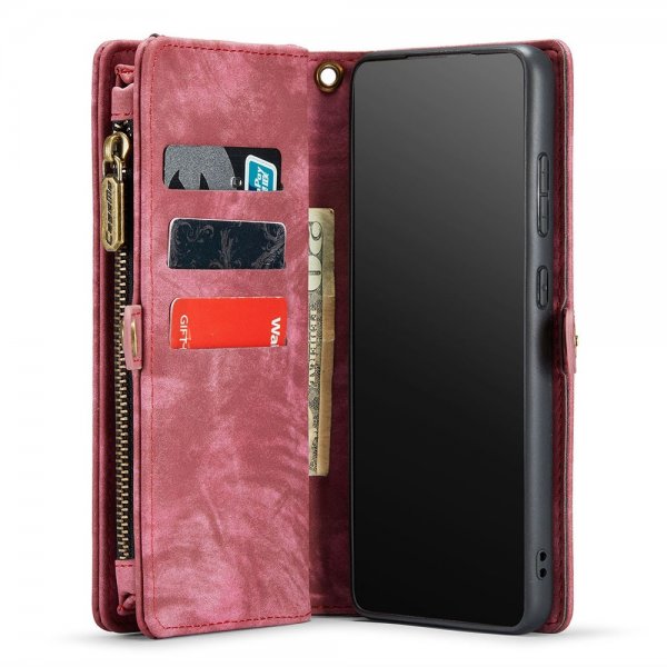 CaseMe Samsung Galaxy S22 Fodral 008 Series Löstagbart Skal Röd