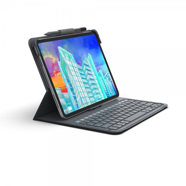 ZAGG iPad 10.9 (gen 10)/iPad 11 (A16) Fodral med tangentbord Messenger Folio 2 Nordic Layout Charcoal