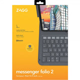 ZAGG iPad 10.9 (gen 10)/iPad 11 (A16) Fodral med tangentbord Messenger Folio 2 Nordic Layout Charcoal