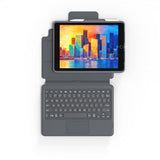 ZAGG iPad 10.2 Fodral med tangentbord Pro Keys with Trackpad Nordic Svart Grå