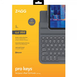 ZAGG iPad 10.9 (gen 10)/iPad 11 (A16) Fodral med tangentbord Pro Keys Svart Grå