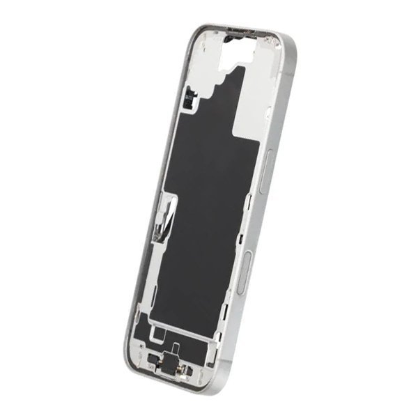 Mittenram med smådelar för iPhone 16 - Vit OEM
