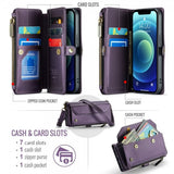 CaseMe iPhone 12/iPhone 12 Pro Fodral C36 Series Lila