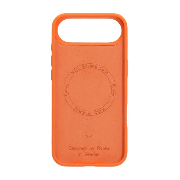 Rvelon iPhone Air Skal Silikon MagSafe Orange