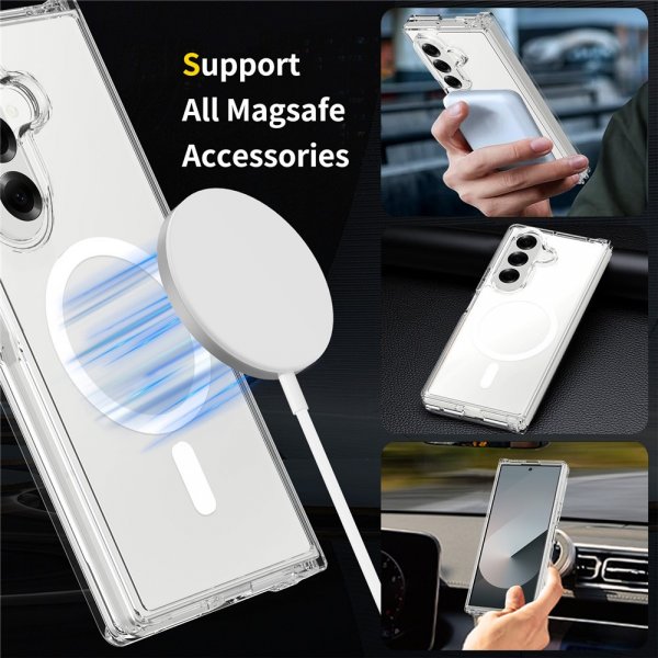 Nordic Covers Samsung Galaxy Z Fold 7 Skal Feather Series MagSafe Transparent