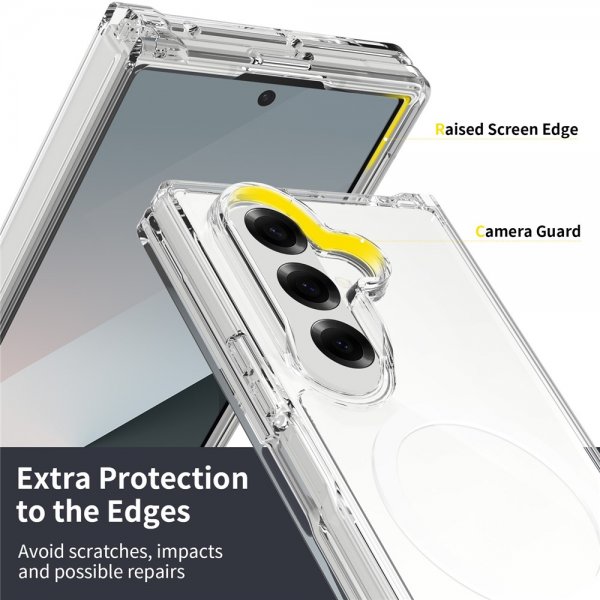 Nordic Covers Samsung Galaxy Z Fold 7 Skal Feather Series MagSafe Transparent