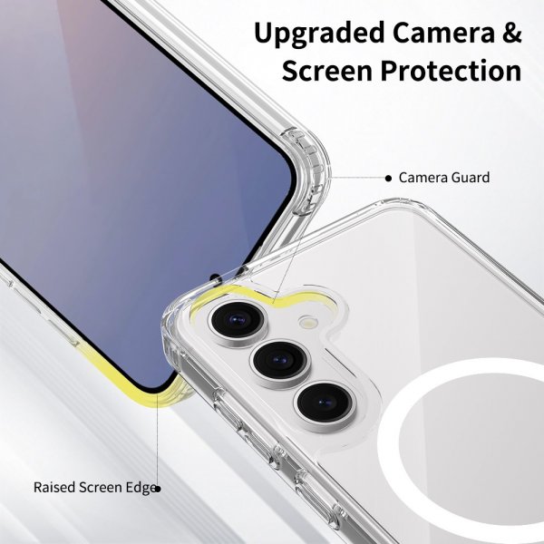 Nordic Covers Samsung Galaxy S24/Galaxy S25 Skal Feather Series MagSafe Transparent