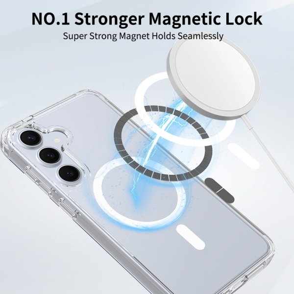 Nordic Covers Samsung Galaxy S24 Plus/Galaxy S25 Plus Skal Feather Series MagSafe Transparent