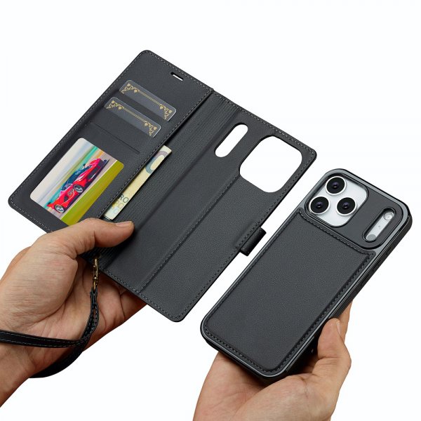 Nordic Covers iPhone 17 Pro Fodral med avtagbart MagSafe-skal Raven Black