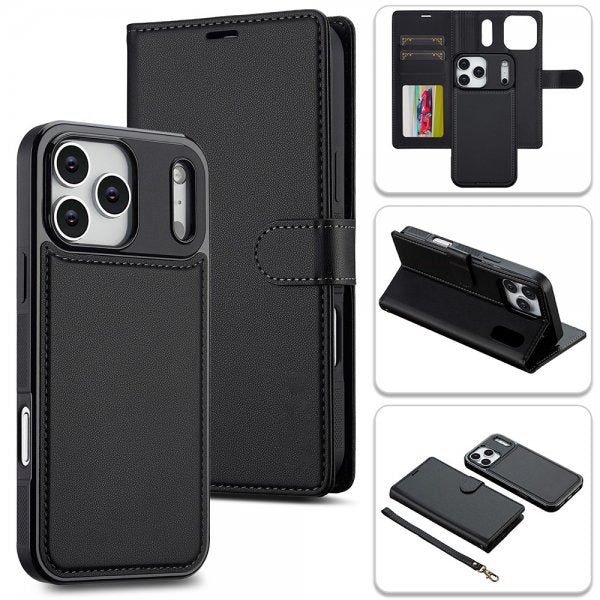 Nordic Covers iPhone 17 Pro Max Fodral med avtagbart MagSafe-skal Raven Black
