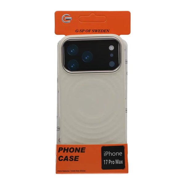 iPhone 17 Pro Max Skal Silikon MagSafe Beige