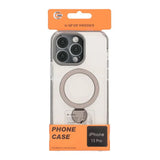 iPhone 15 Pro Skal Ringstativ MagSafe Svart Transparent