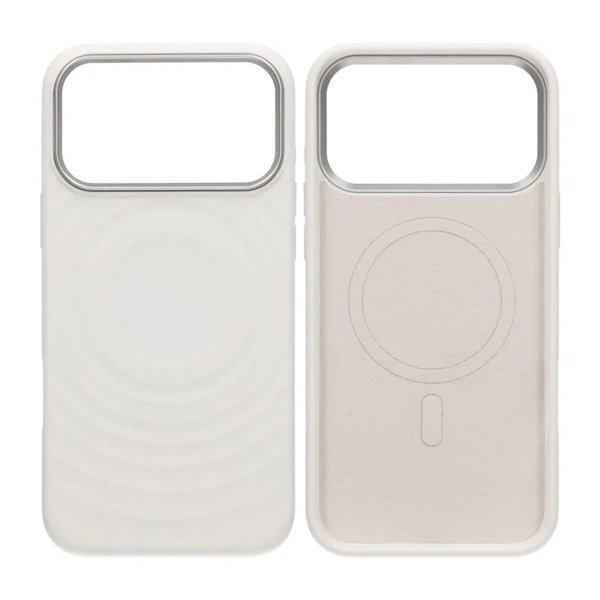iPhone 17 Pro Max Skal Silikon MagSafe Vit