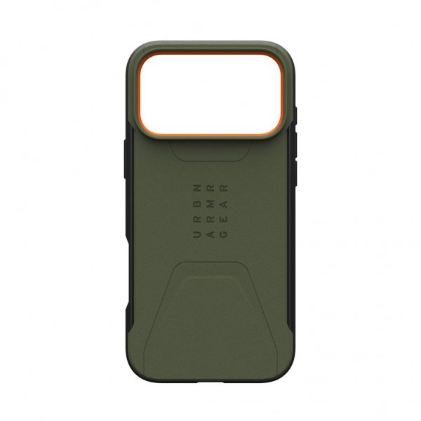 Urban Armor Gear (UAG) iPhone 17 Pro Max Skal Civilian MagSafe Olive/Orange