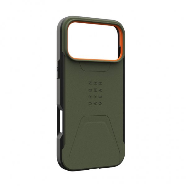 Urban Armor Gear (UAG) iPhone 17 Pro Max Skal Civilian MagSafe Olive/Orange