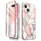 Supcase iPhone 14 Plus Skal Cosmo Pink Marble