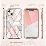 Supcase iPhone 14 Plus Skal Cosmo Pink Marble
