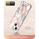 Supcase iPhone 14 Plus Skal Cosmo Pink Marble