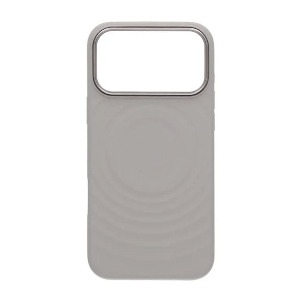iPhone 17 Pro Max Skal Silikon MagSafe Ljusgrå