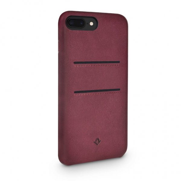Twelve South iPhone 7 Plus/iPhone 8 Plus Skal Relaxed Leather Kortfack Marsala