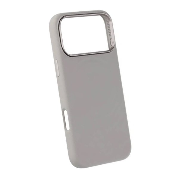 iPhone 17 Pro Max Skal Silikon MagSafe Ljusgrå