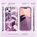 Supcase iPhone 14 Plus Skal Cosmo Purple Marble