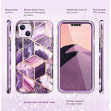 Supcase iPhone 14 Plus Skal Cosmo Purple Marble