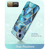 Supcase iPhone 14 Plus Skal Cosmo Blue Marble