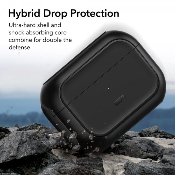 ESR AirPods Pro/AirPods Pro 2 Skal Orbit Hybrid HaloLock Svart