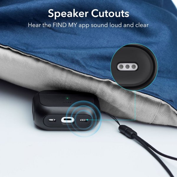 ESR AirPods Pro/AirPods Pro 2 Skal Orbit Hybrid HaloLock Svart